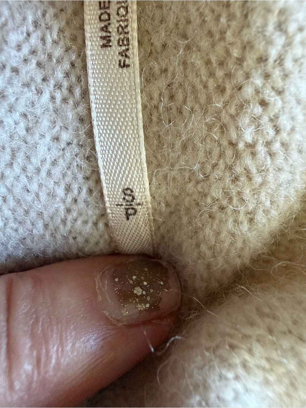 Free People Cream Draped Cowl-Neck Knit Sweater - Picture 5 of 6